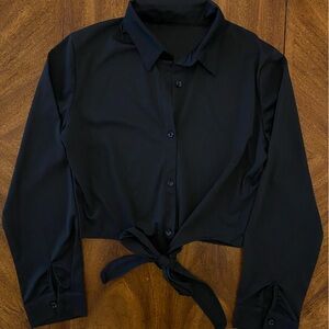 Button Down/Tie Collard Dress Shirt